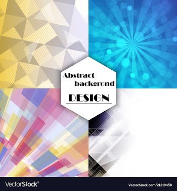 Collection of abstract multicolored backgrounds vector image