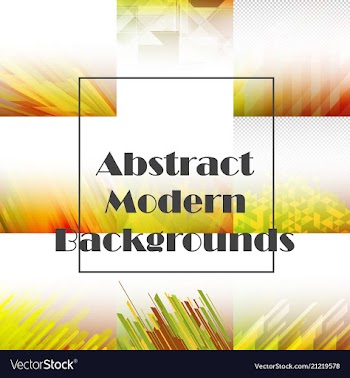 Collection of abstract multicolored backgrounds vector image