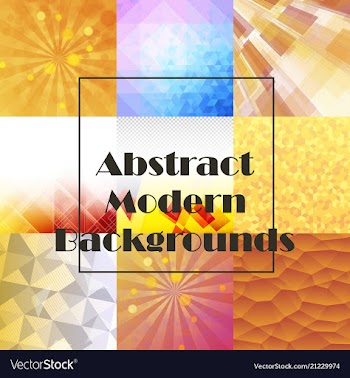 Collection of abstract multicolored backgrounds vector image