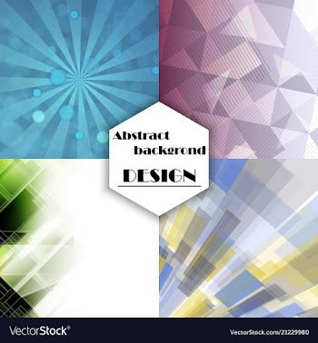 Collection of abstract multicolored backgrounds vector image