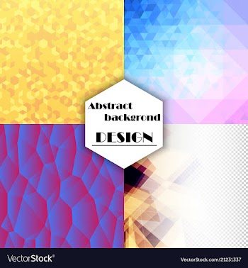 Collection of abstract multicolored backgrounds vector image