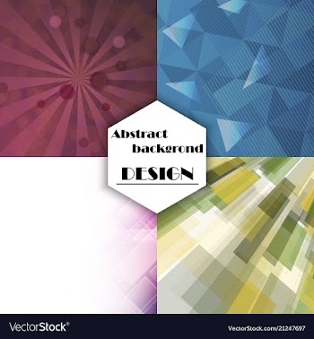 Collection of abstract multicolored backgrounds vector image