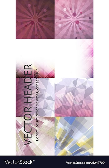 Collection of abstract multicolored backgrounds vector image