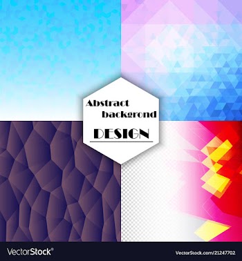 Collection of abstract multicolored backgrounds vector image