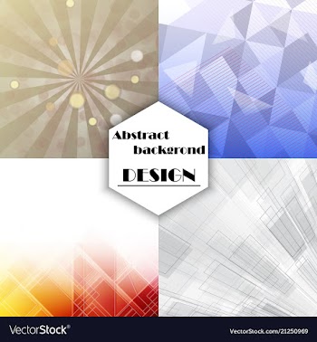 Collection of abstract multicolored backgrounds vector image
