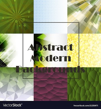Collection of abstract multicolored backgrounds vector image