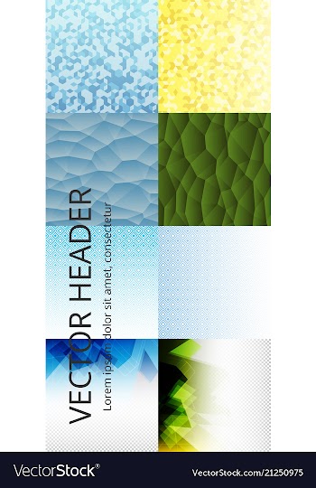 Collection of abstract multicolored backgrounds vector image