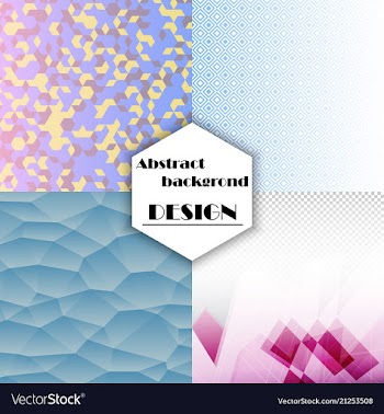 Collection of abstract multicolored backgrounds vector image
