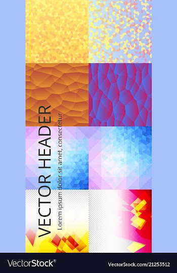 Collection of abstract multicolored backgrounds vector image