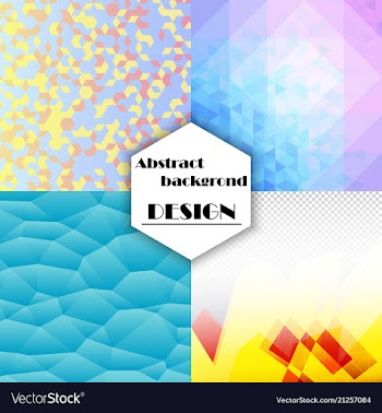 Collection of abstract multicolored backgrounds vector image