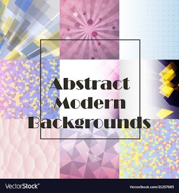 Collection of abstract multicolored backgrounds vector image