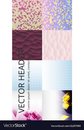 Collection of abstract multicolored backgrounds vector image