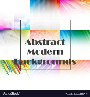 Collection of abstract multicolored backgrounds vector image