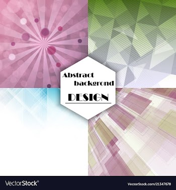Collection of abstract multicolored backgrounds vector image