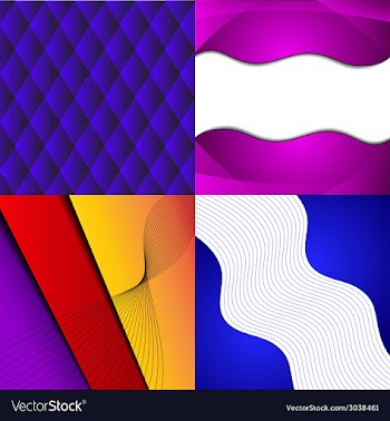 Collection of abstract multicolored backgrounds vector image
