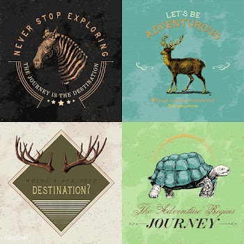 Collection of adventure logo design vectors | Free stock vector - 463495