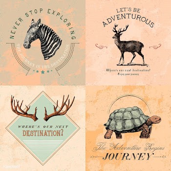 Collection of adventure logo design vectors | Free stock vector - 463500