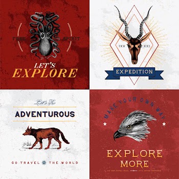 Collection of adventure logo design vectors | Free stock vector - 463507