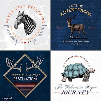 Collection of adventure logo design vectors | Free stock vector - 463513