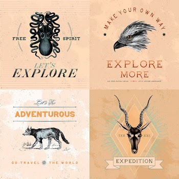Collection of adventure logo design vectors | Free stock vector - 463546