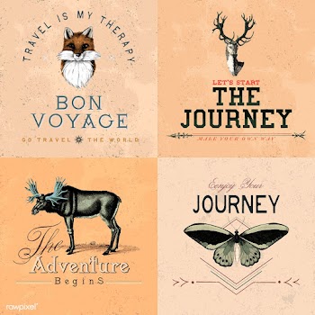 Collection of adventure logo design vectors | Free stock vector - 463551
