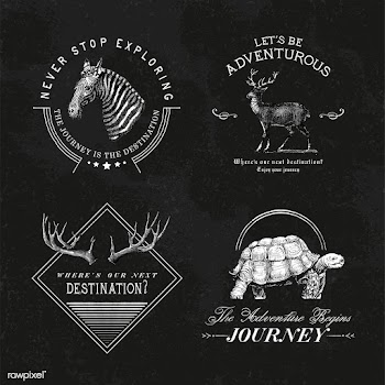 Collection of adventure logo design vectors | Free stock vector - 463678