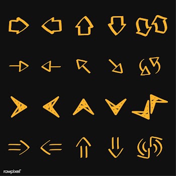 Collection of arrow doodles illustration | Free stock vector - 428448