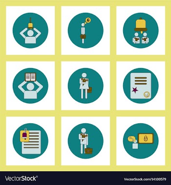 Collection of back to school items in flat style vector image