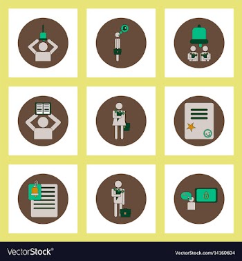 Collection of back to school items in flat style vector image