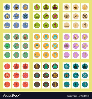 Collection of back to school items in flat style vector image
