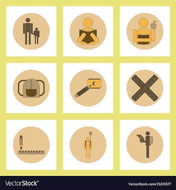 Collection of back to school items in flat style vector image