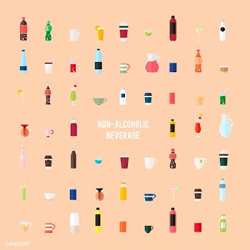 Collection of beverage vectors | Free stock vector - 250400
