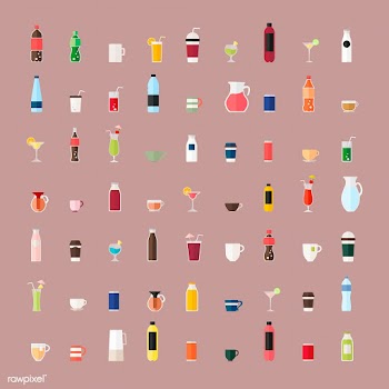 Collection of beverage vectors | Free stock vector - 250426
