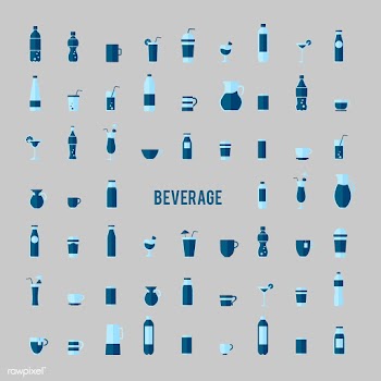 Collection of beverage vectors | Free stock vector - 250444