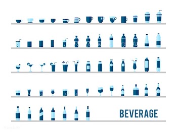 Collection of beverage vectors | Free stock vector - 250556