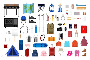 Collection of camping icon illustration | Free stock vector - 462831
