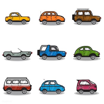 Collection of cars and trucks illustration | Free stock vector - 445090