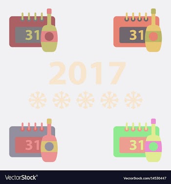 Collection of champagne bottle vector image