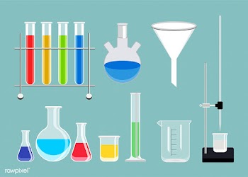 Collection of chemical laboratory equipment s.. | Free stock vector - 462852