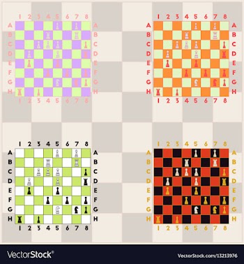 Collection of chess boards the various chess vector image