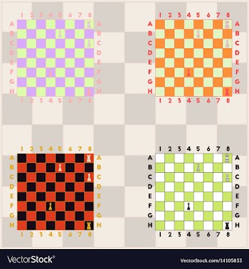 Collection of chess boards the various chess vector image