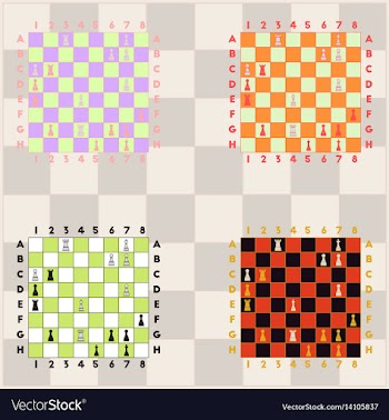 Collection of chess boards the various chess vector image