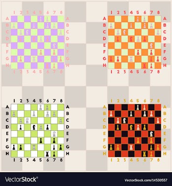 Collection of chess boards the various chess vector image