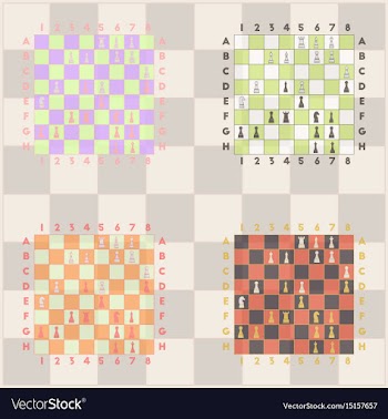 Collection of chess boards the various chess vector image