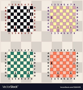 Collection of chess boards the various chess vector image