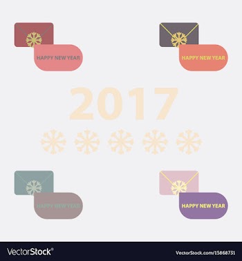 Collection of christmas greeting vector image