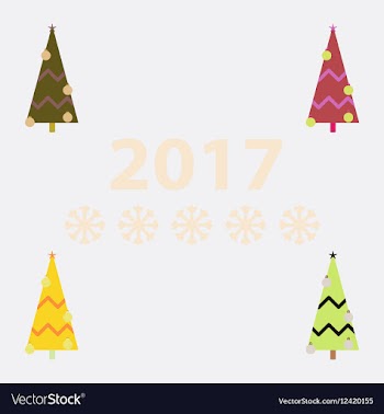 Collection of christmas tree vector image