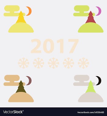 Collection of christmas tree vector image