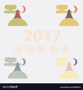 Collection of christmas tree vector image