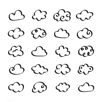 Collection of cloud icons illustration | Free stock vector - 418561